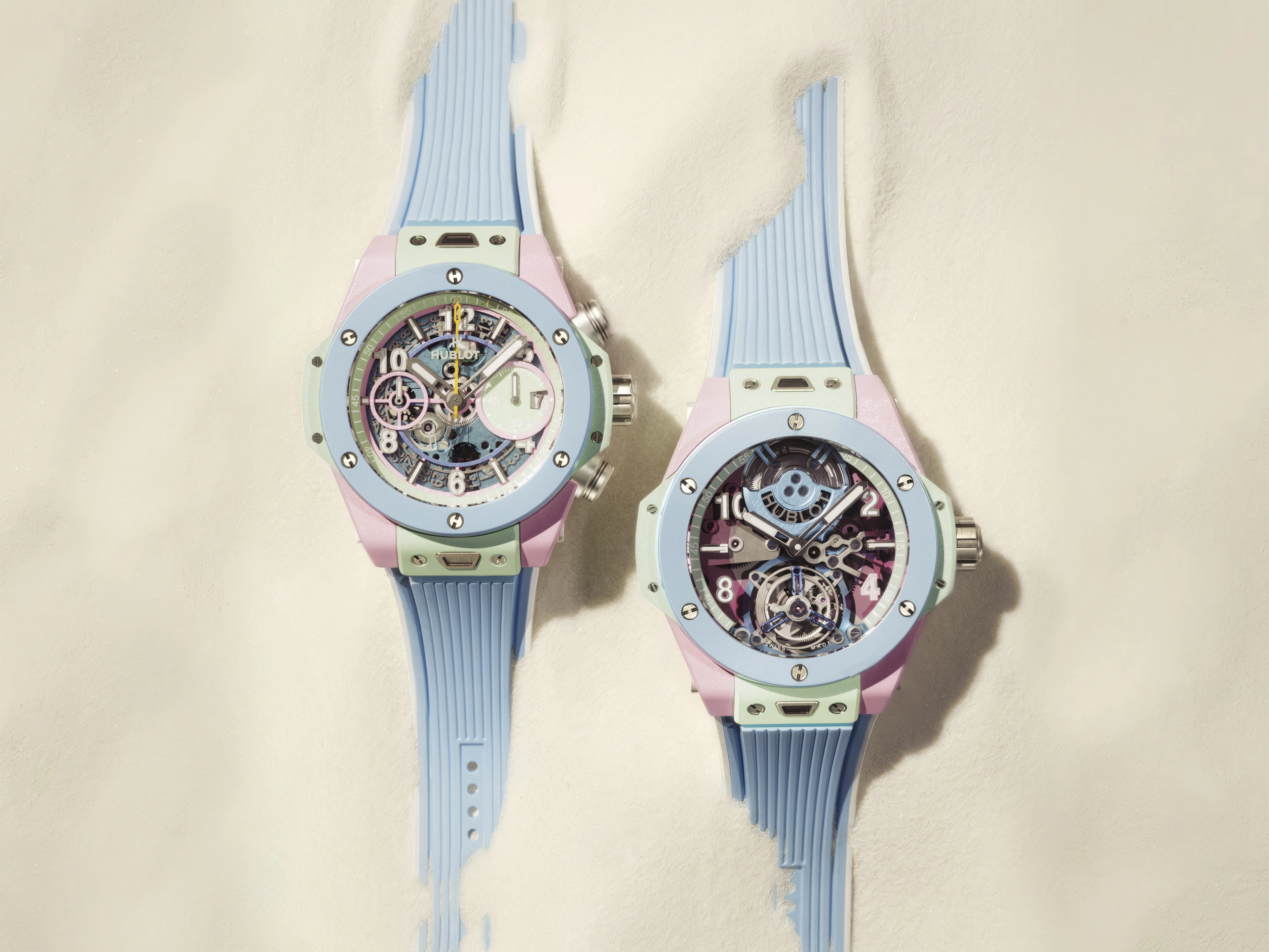 Hublot eleva el verano: cerámica en tonos pastel y ediciones que buscan redefinir el Big Bang